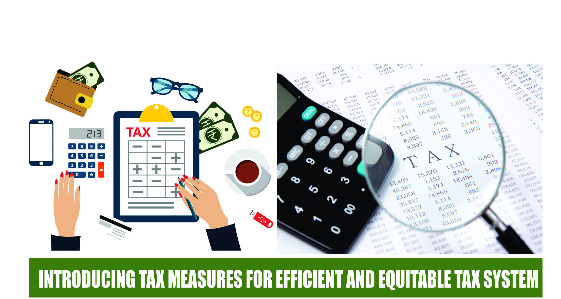 Introducing tax measures to make taxation system equitable and efficient logo