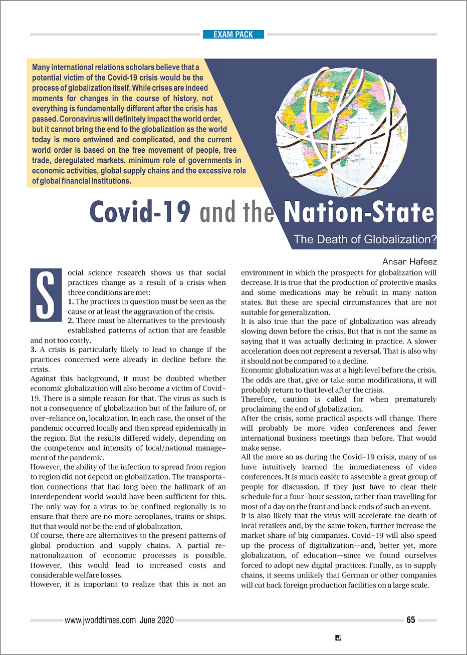 Covid-19 and the Nation-State
