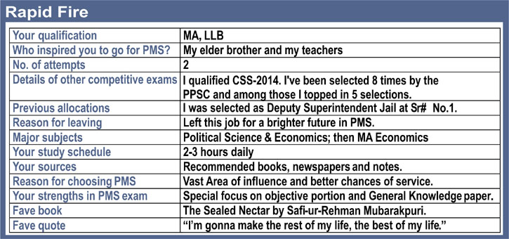 In Conversation with Nuaman Ali 1st in PMS-2015 – Jahangir's World Times